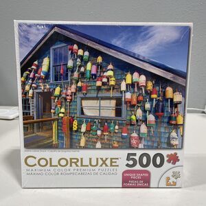Colorluxe‎ Marine Lobster Shack 500 Piece Jigsaw Puzzle Unique Shaped Pieces